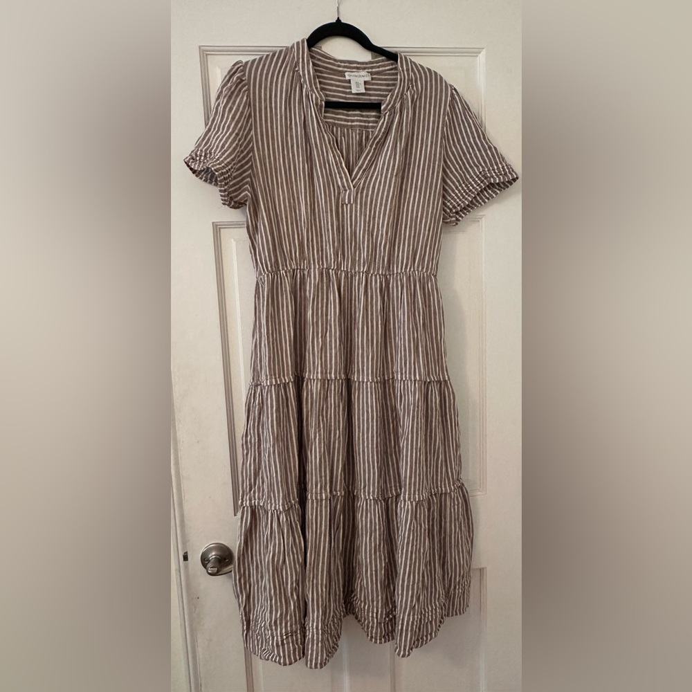 Cynthia Rowley Striped Midi Dress
